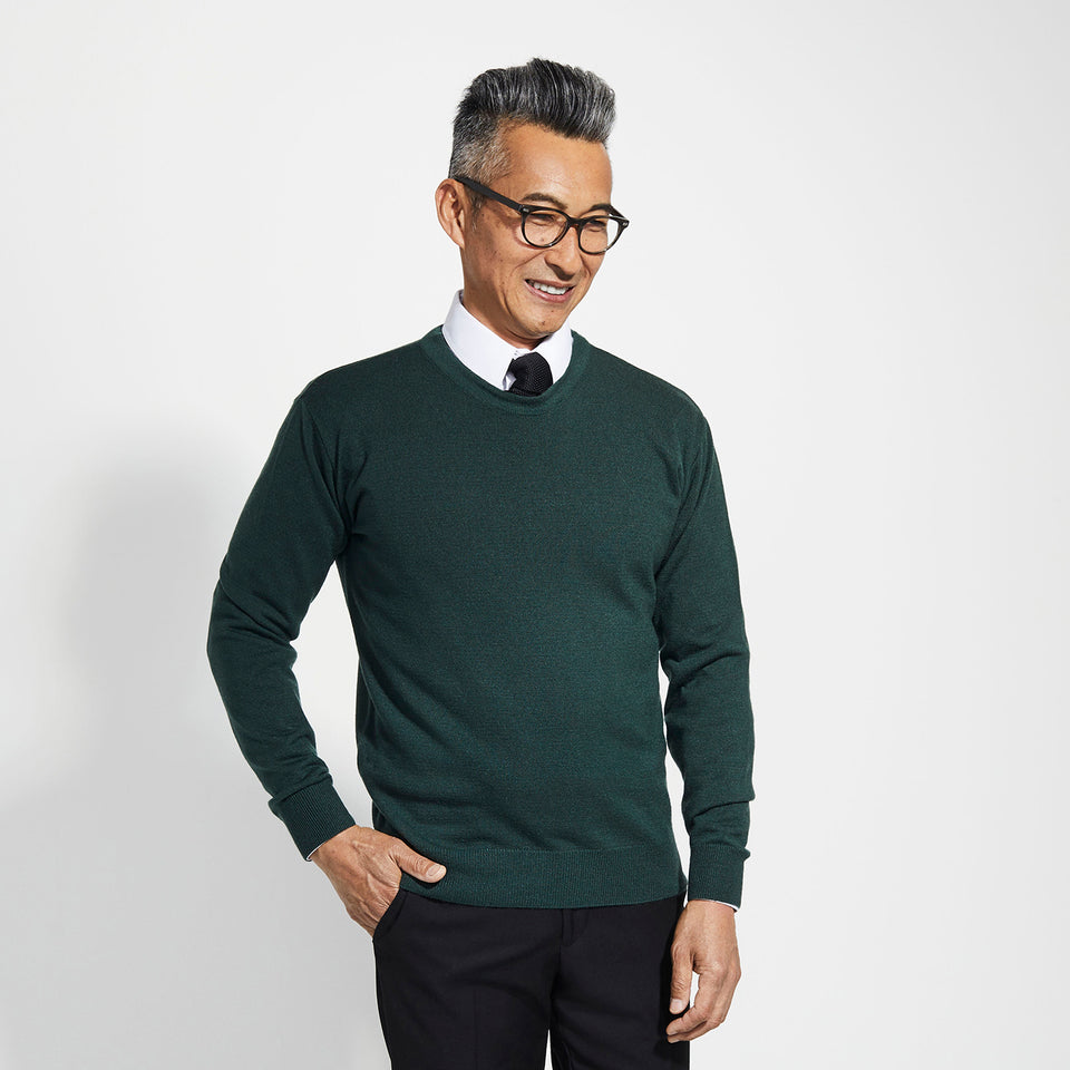 Men's Porter Crewneck Sweater - Emerald