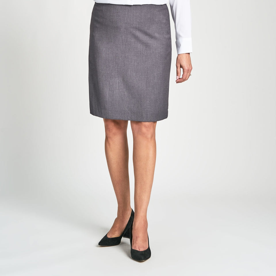 Ladies' Classic Pencil Skirt - Empire Grey