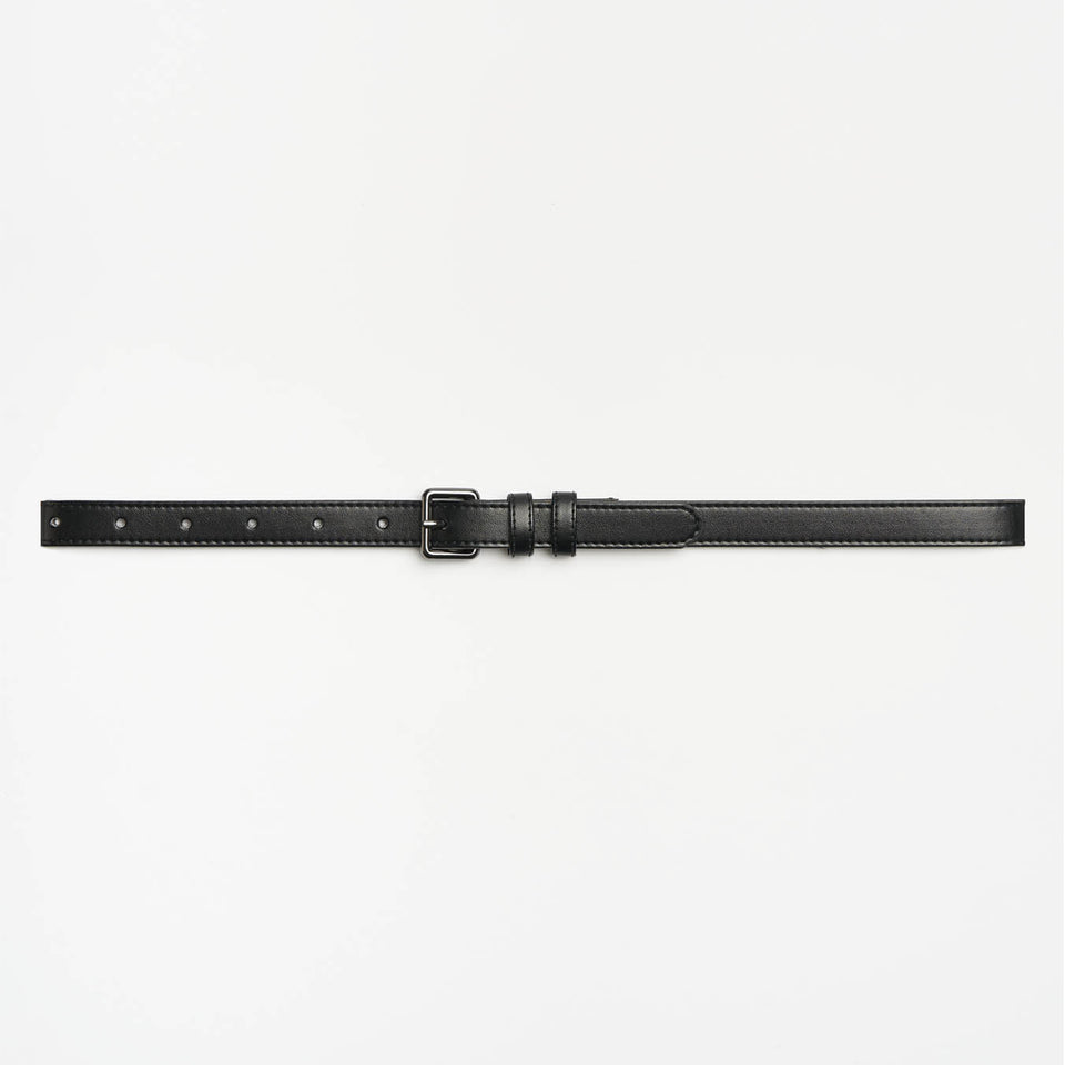 Ladies' Skinny Belt - Matte Black