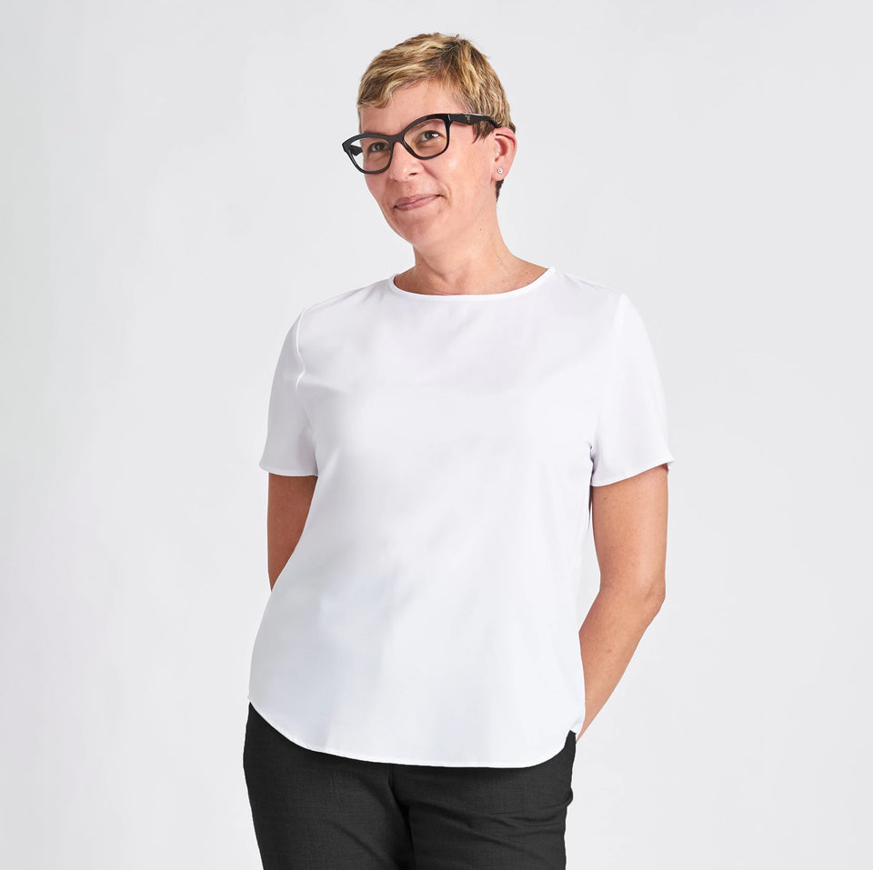 Ladies' Shell Blouse - White