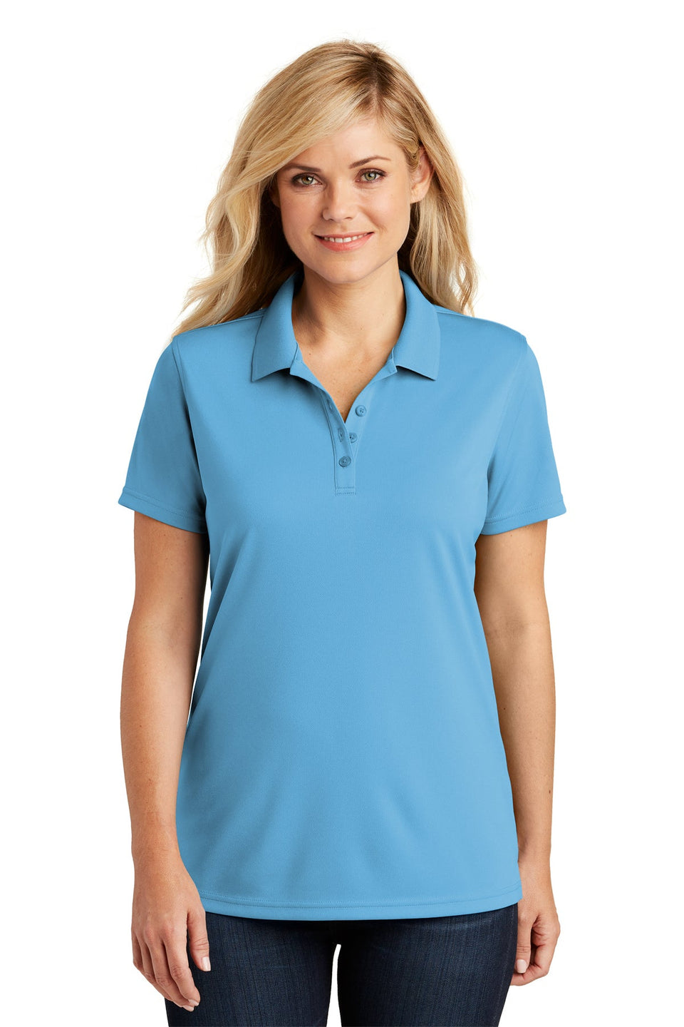 Ladies' Dry Zone UV Micro-Mesh Pocket Polo - Carolina Blue