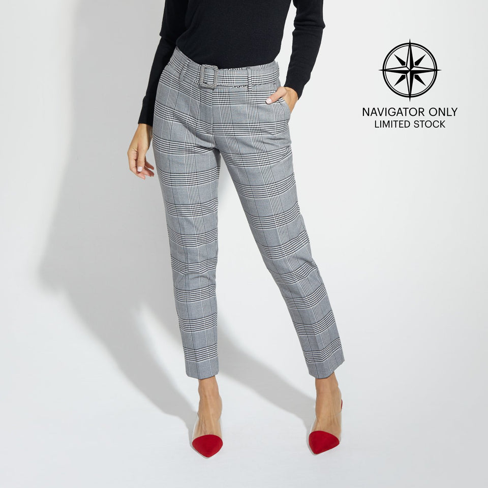 Ladies' Jordan Pant - Glen Plaid