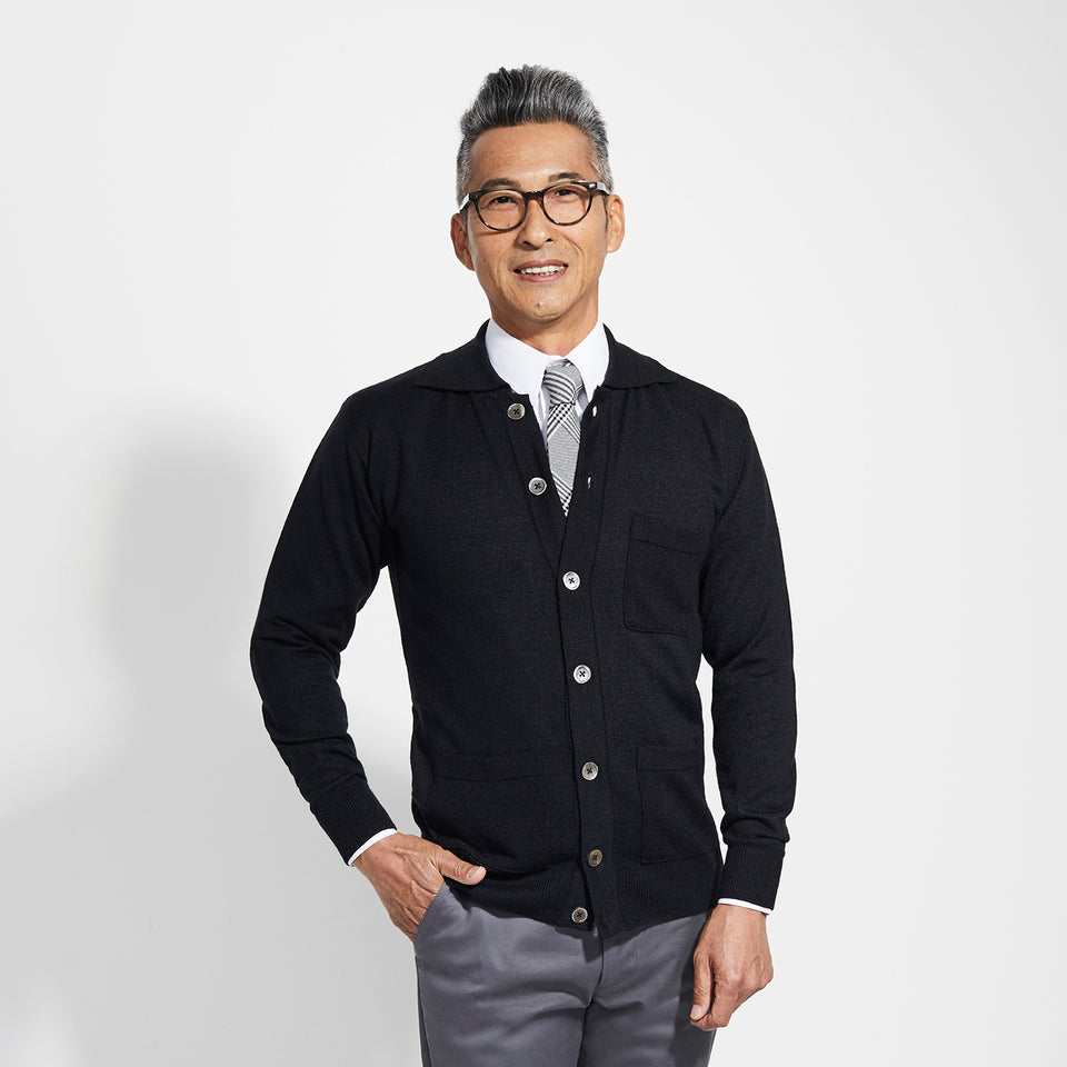 Men's Ace Cardigan - Black