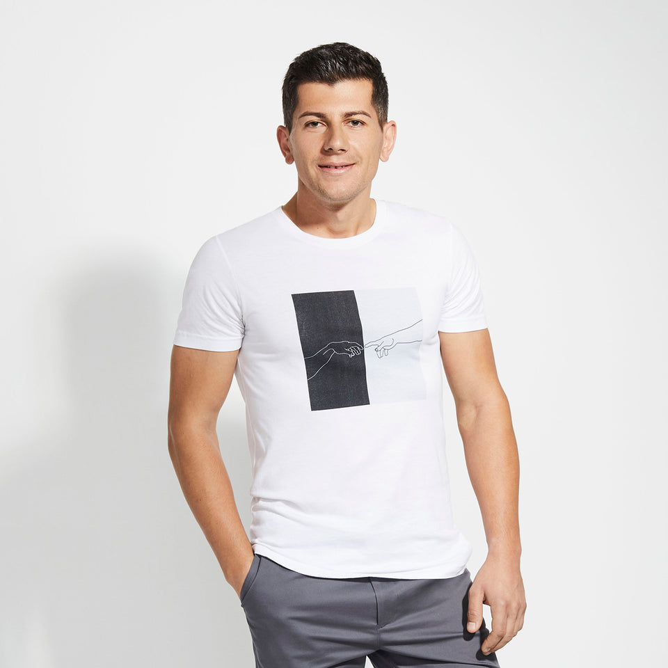 Men's Graphic Tee - White