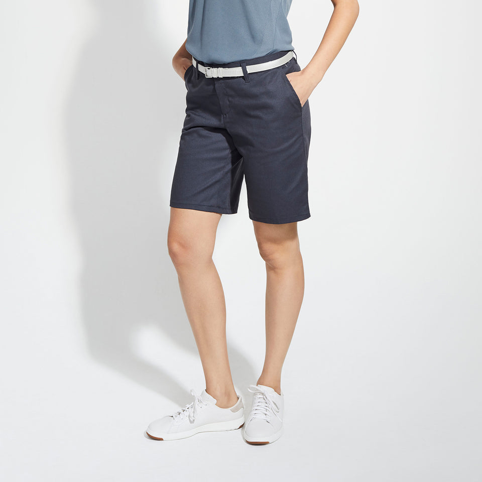 Ladies' Dickies 9" Flat Front Short - Dark Charcoal