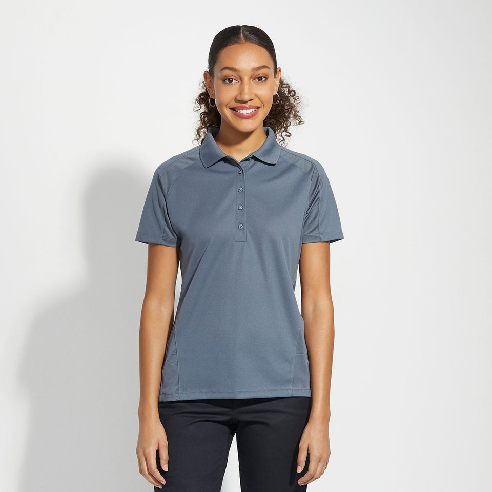 Ladies' Dri-Mesh Sport Shirt - Steel Grey