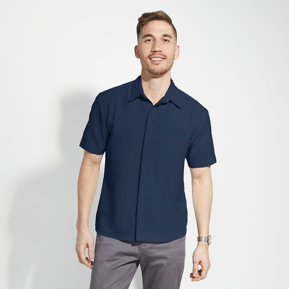 Men's Resort Short Sleeve Shirt - Estate Blue