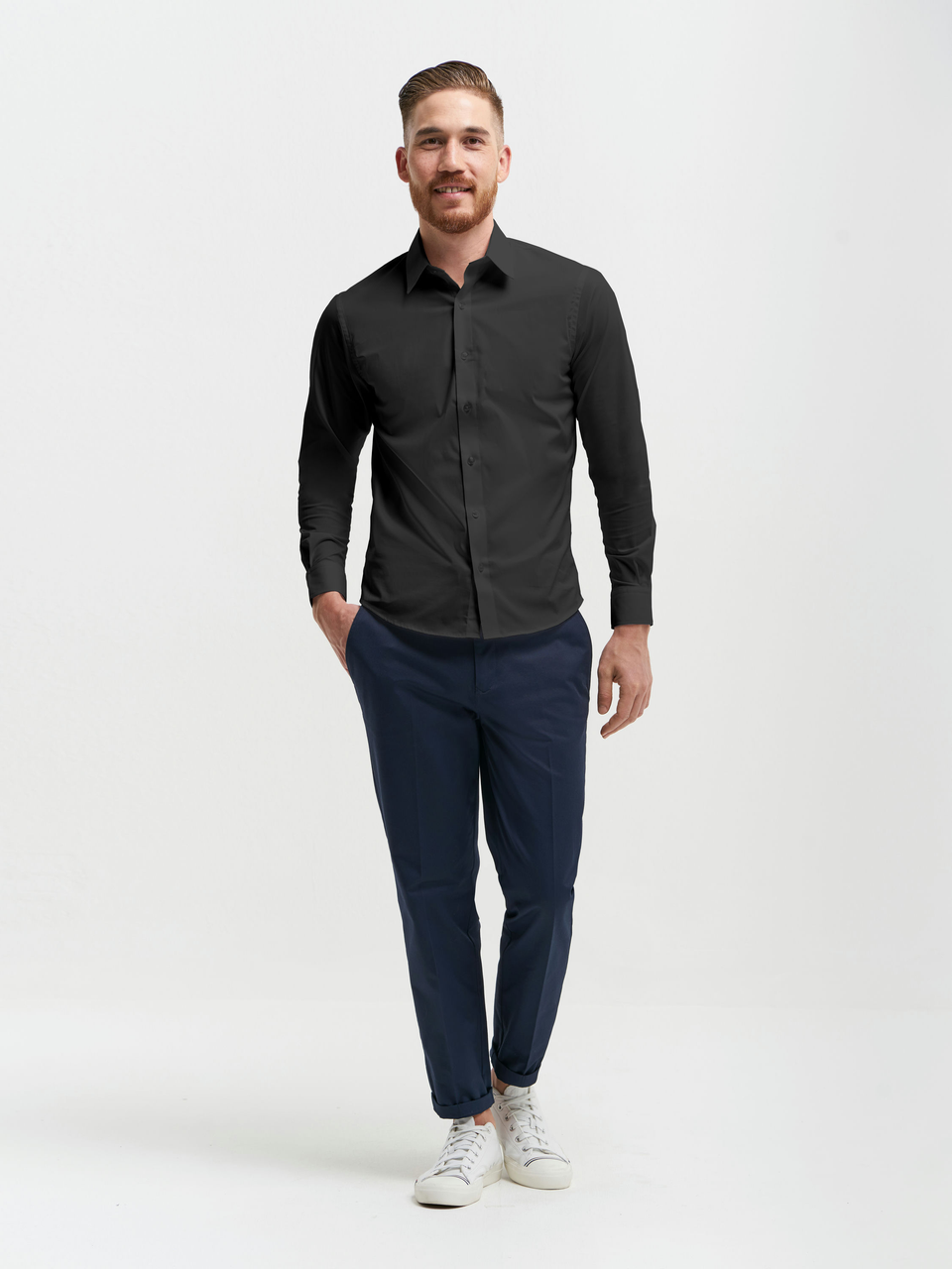 Men's James Dress Shirt - Black