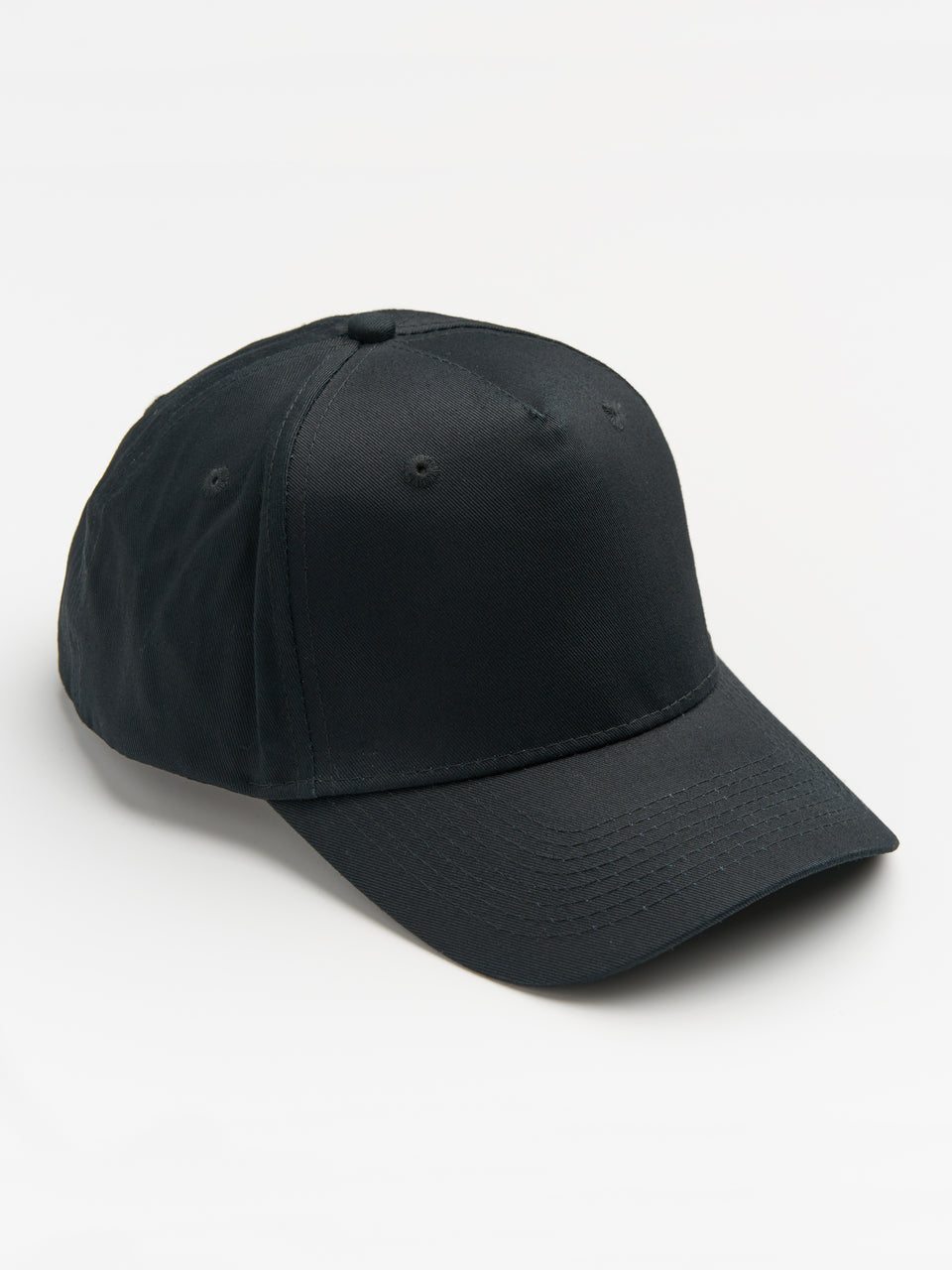 Unisex 5-Panel Twill Cap - Black