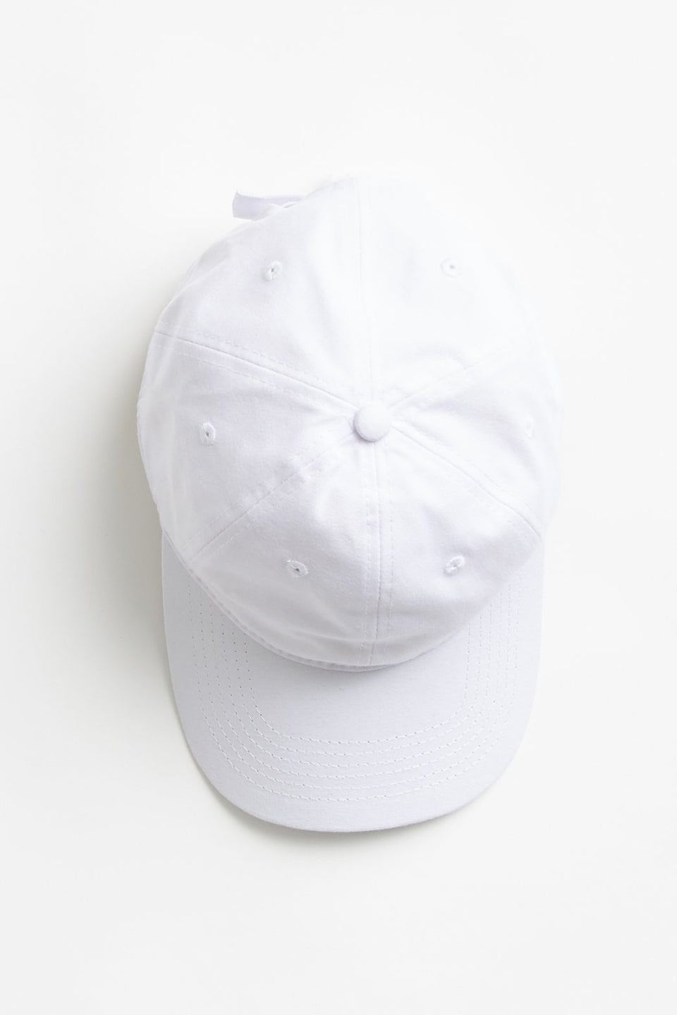 Soft Brushed Canvas Cap - White